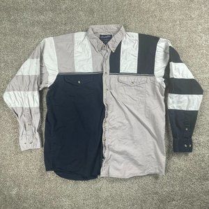 Vintage Wrangler Western Cowboy Shirt Men's XL Multi Color Thrashed Outdoors